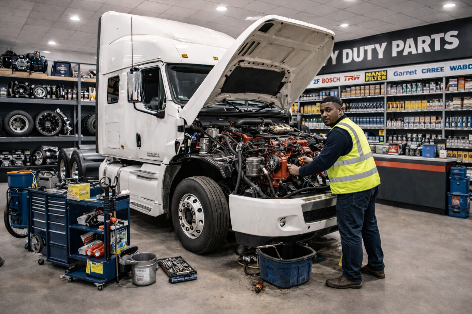 Maintenance et réparation de véhicules lourds