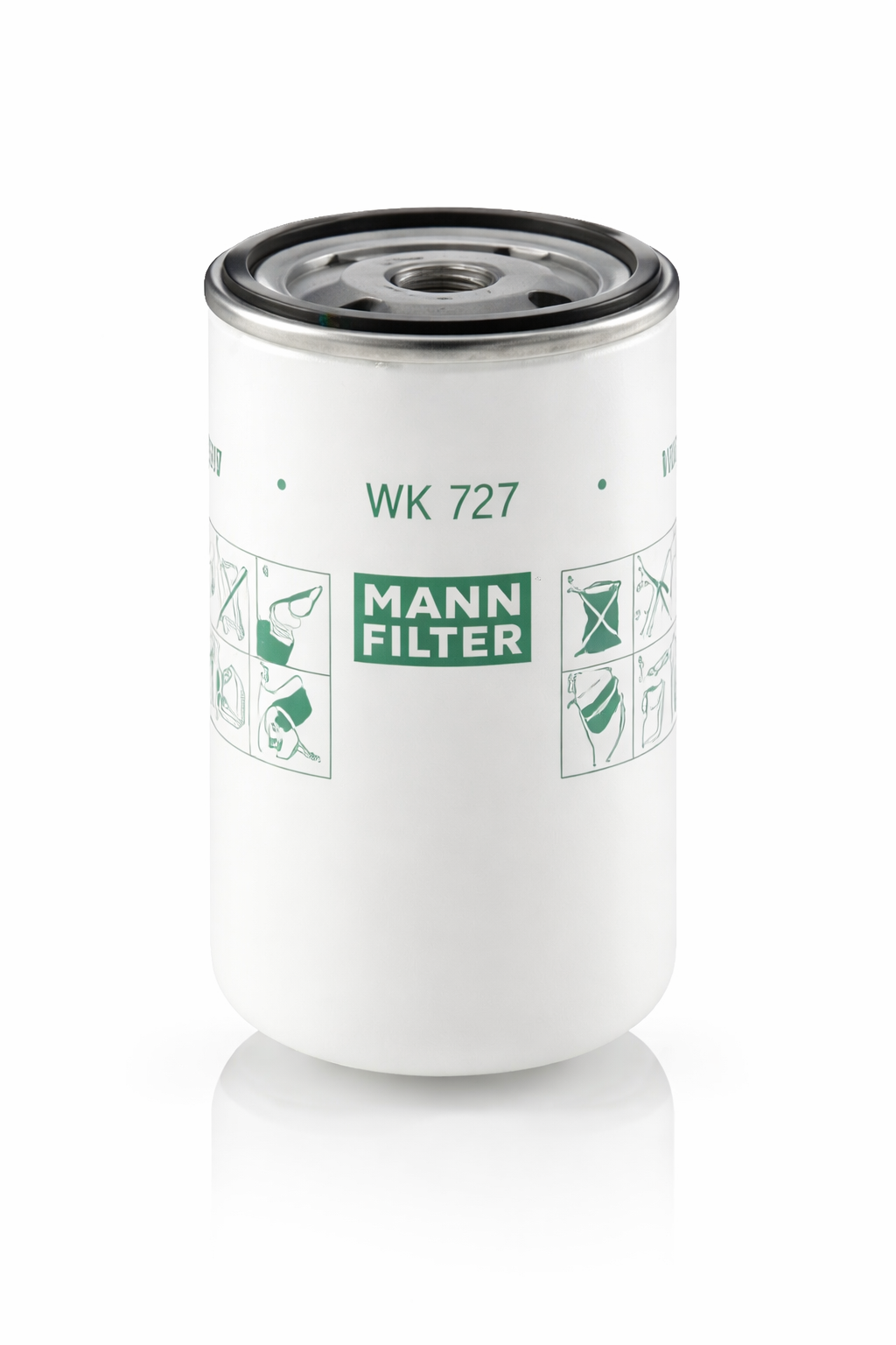Filtre à carburant (ou filtre à huile) de marque MANN-FILTER.